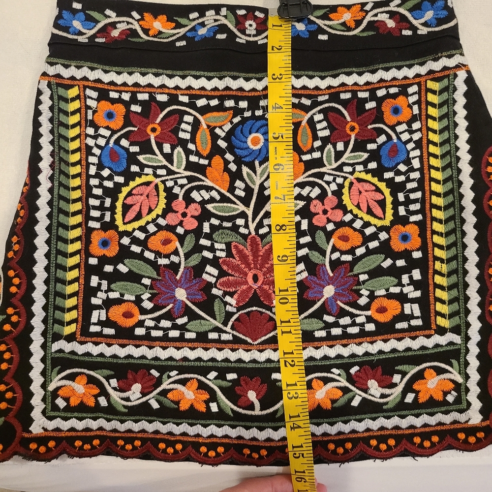 Lulu's Black Embroidered Skirt - Picture 7 of 8